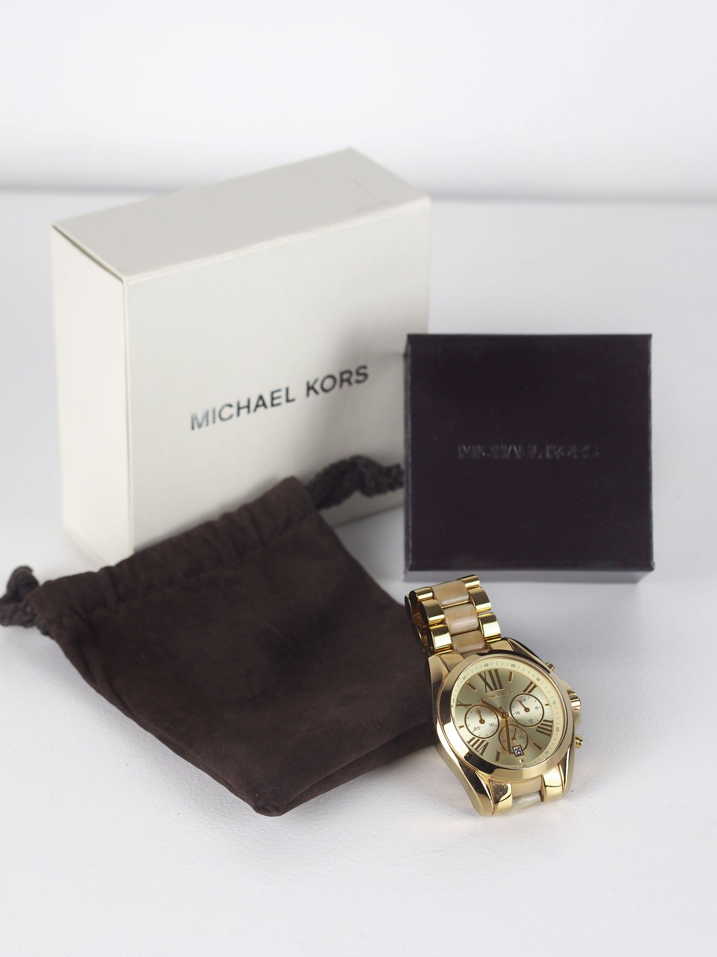 Michael Kors Bradshaw Watch MK5722 Gold and Horn
