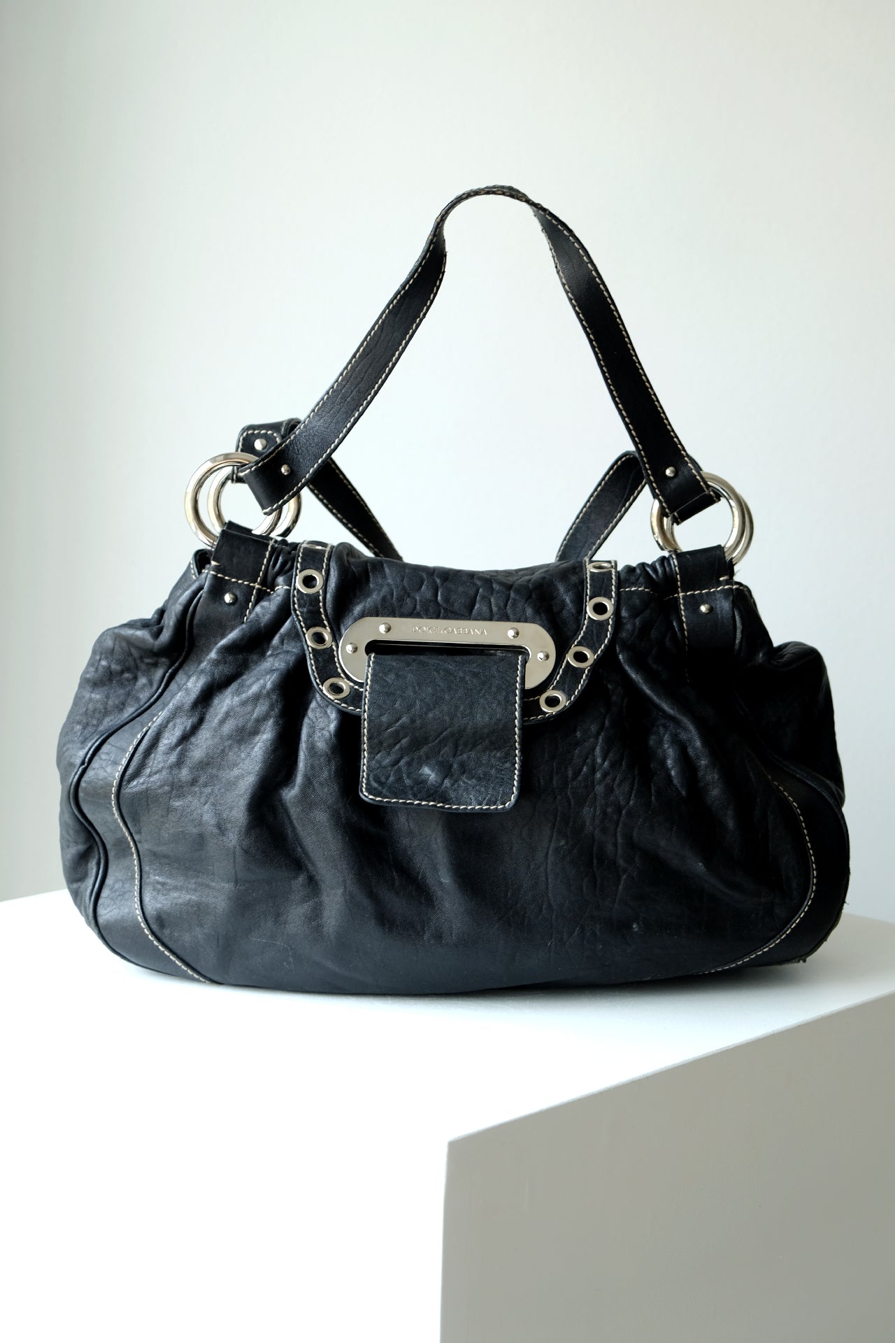 Dolce & Gabbana Black Satchel Handbag