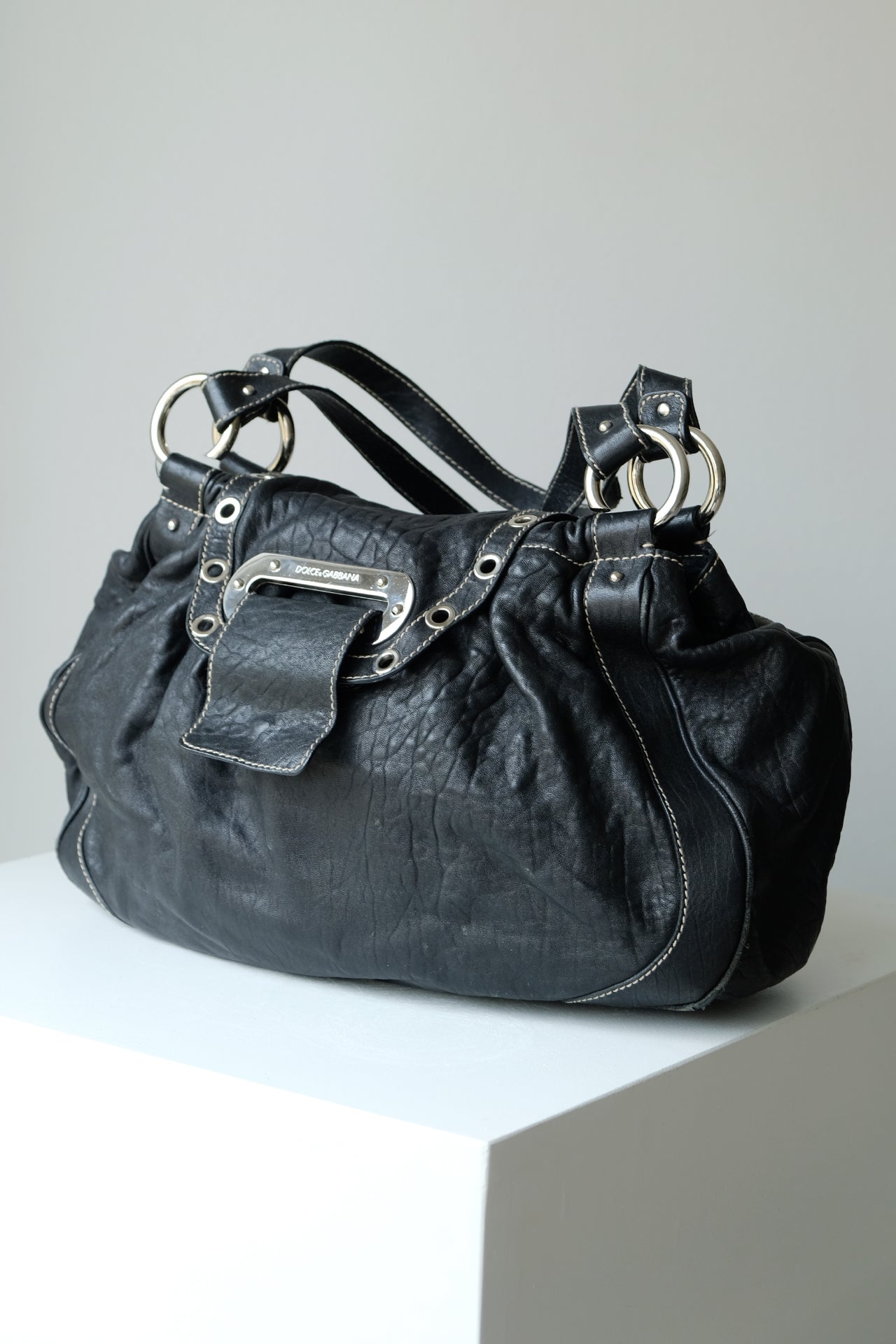 Dolce & Gabbana Black Satchel Handbag
