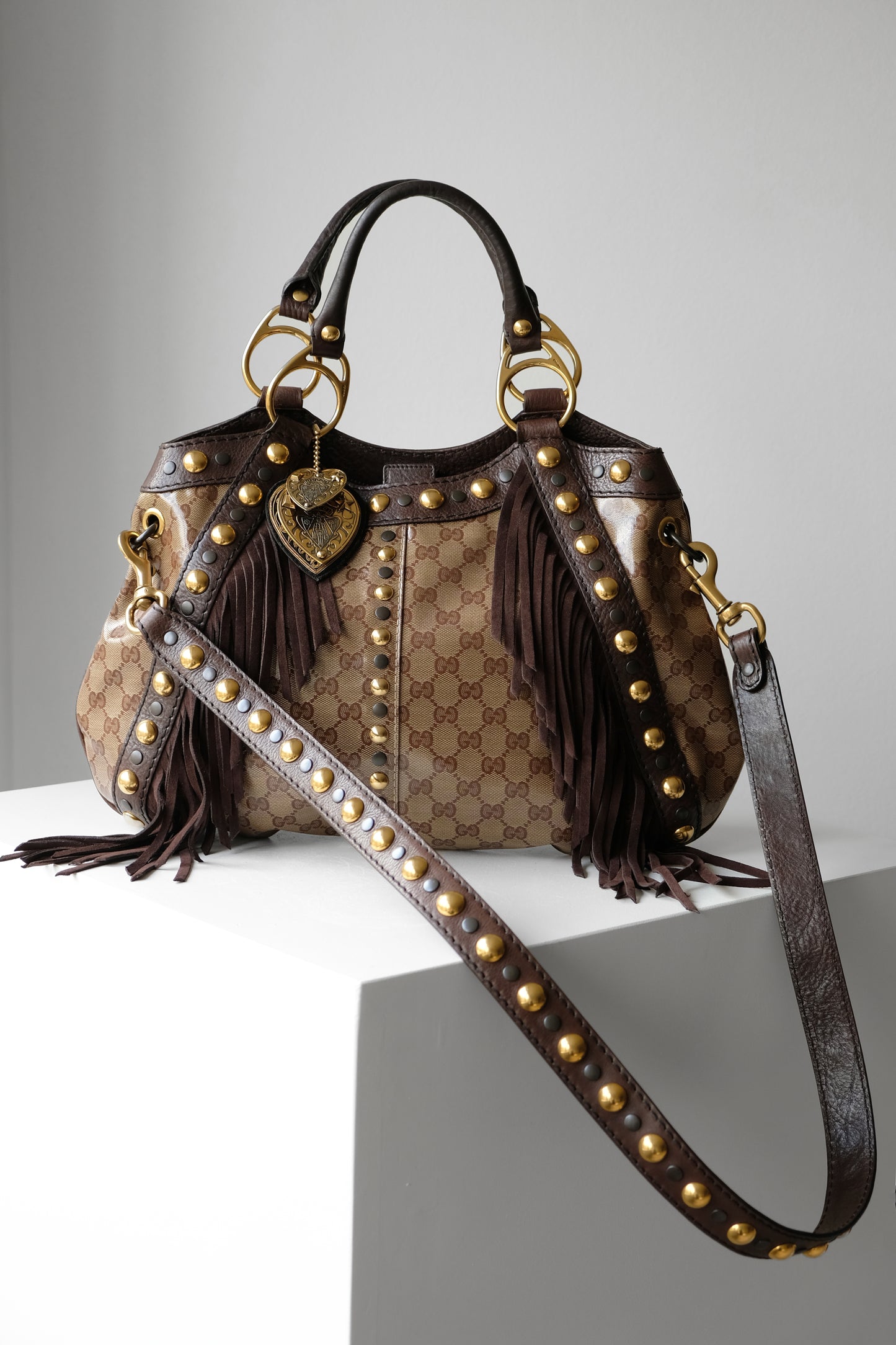 Gucci Babouska Hysteria Leather Handbag