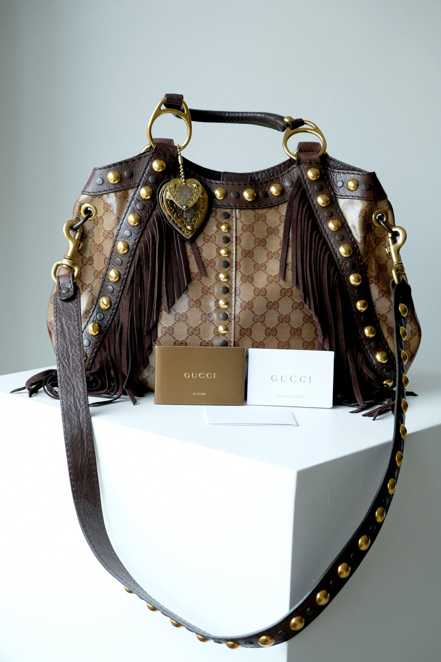 Gucci Babouska Hysteria Leather Handbag