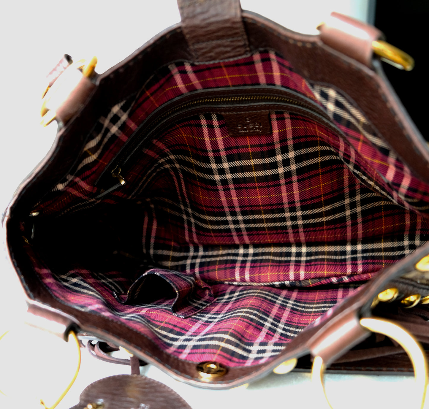 Gucci Babouska Hysteria Leather Handbag