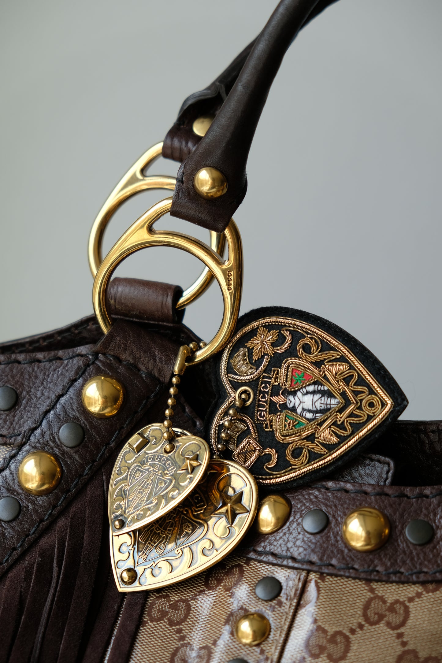 Gucci Babouska Hysteria Leather Handbag