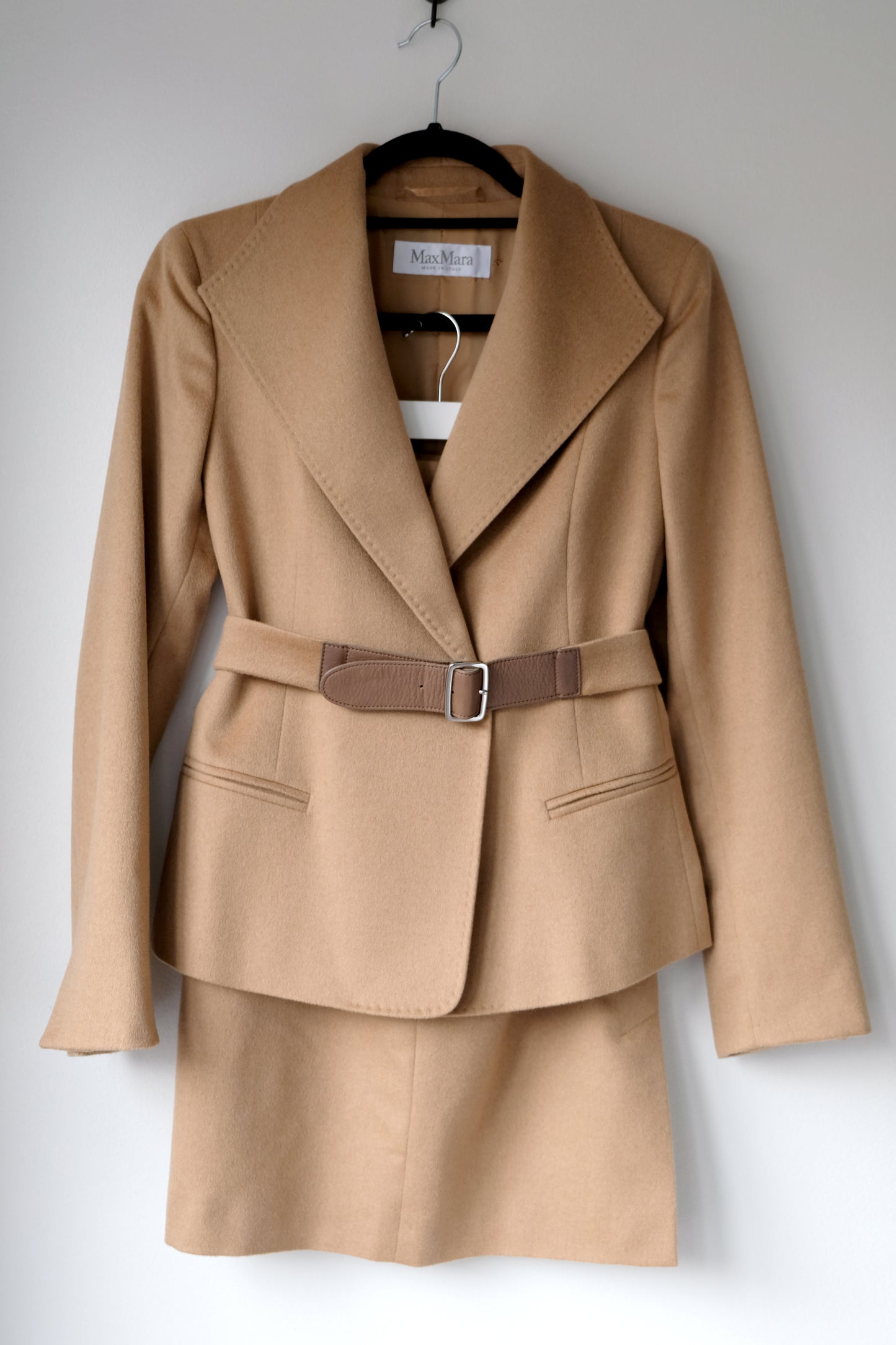 Max Mara Belted Blazer & Skirt