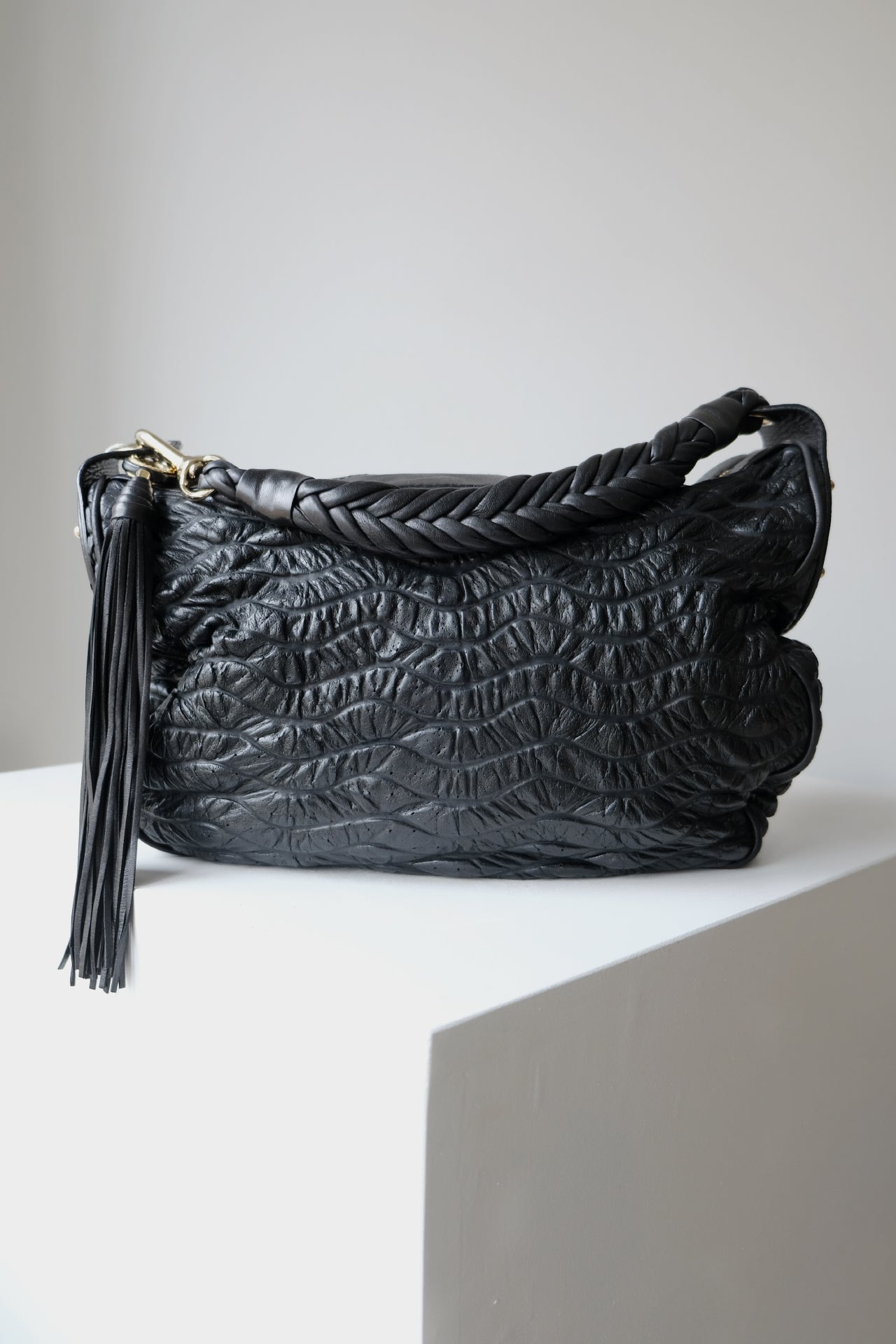 VERSACE Hobo Style Shoulder Bag