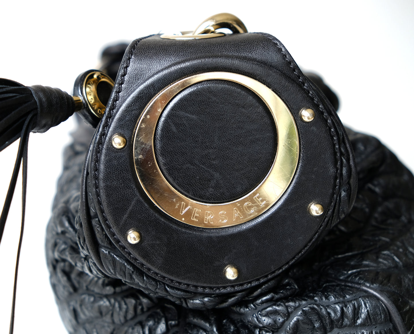 VERSACE Hobo Style Shoulder Bag