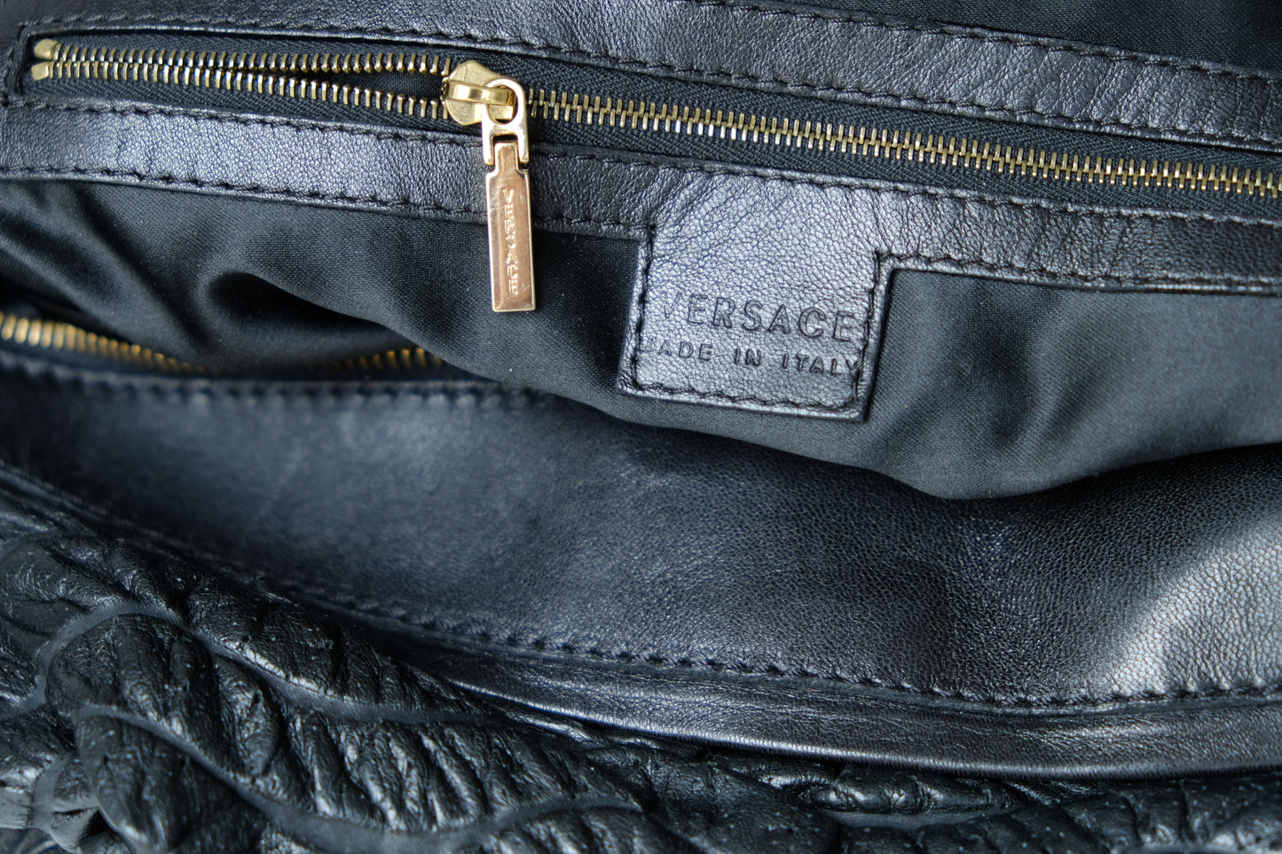 VERSACE Hobo Style Shoulder Bag