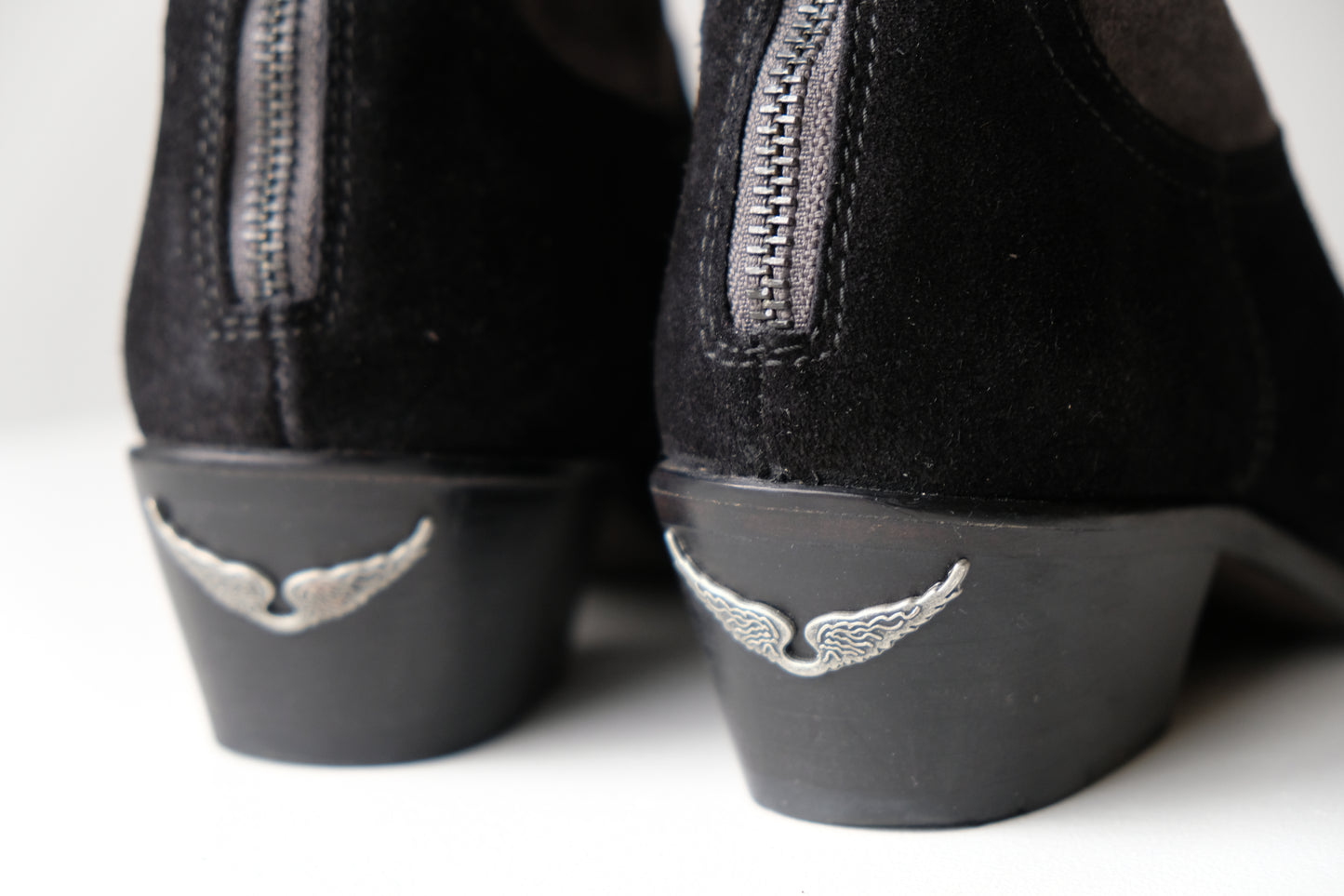 Zadig & Voltaire Black Suede Ankle Boots