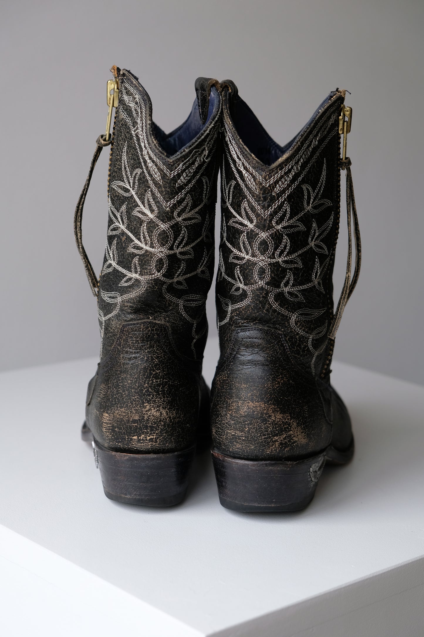 Zadig & Voltaire Leather Cowboy Boots