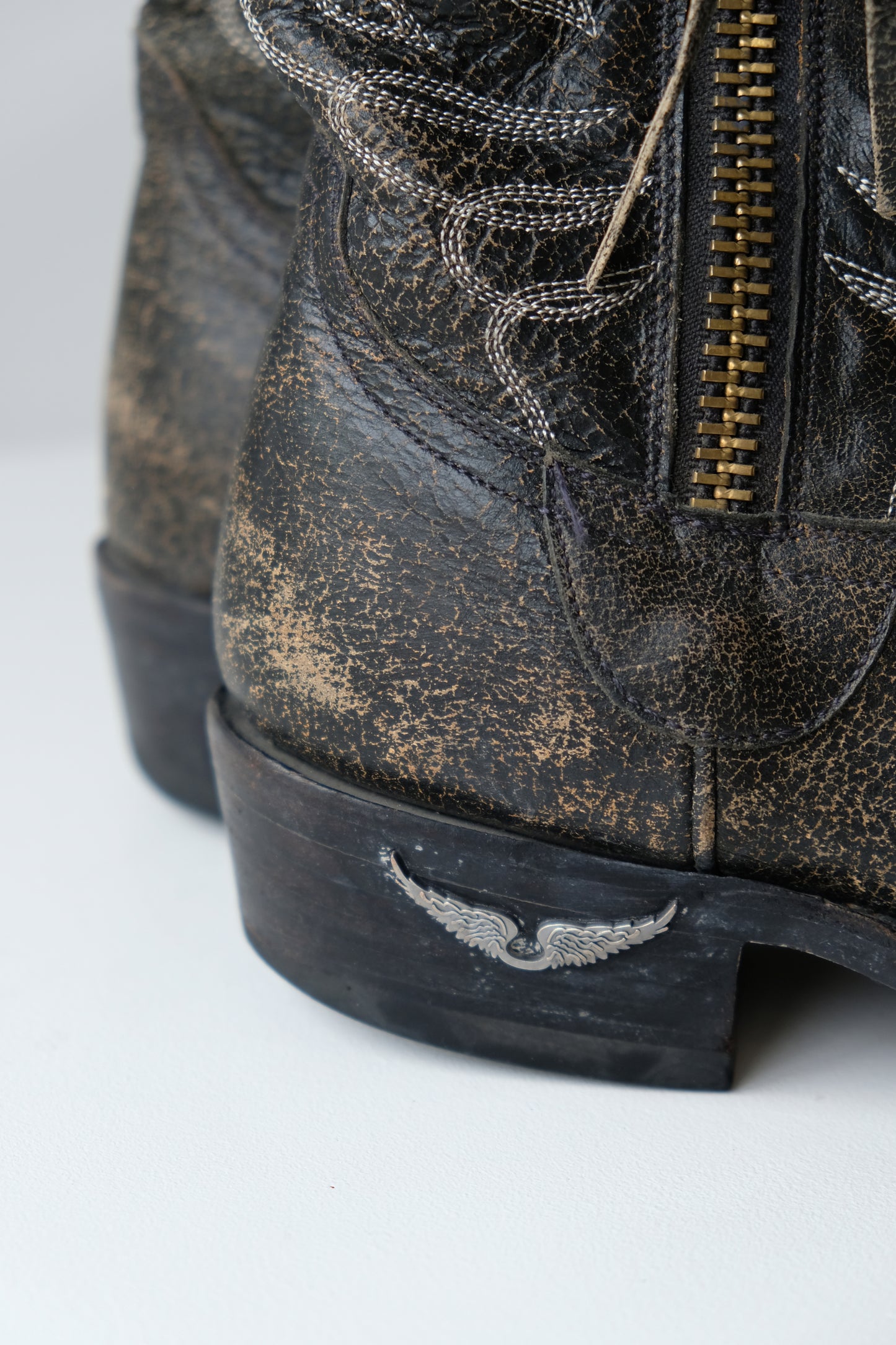 Zadig & Voltaire Leather Cowboy Boots