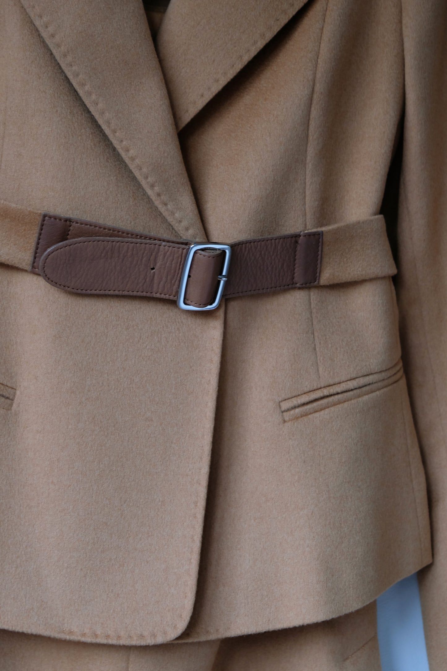 Max Mara Belted Blazer & Skirt