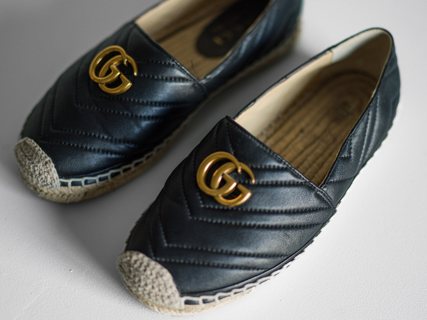 Gucci Nappa Matelasse GG Marmont Espadrilles