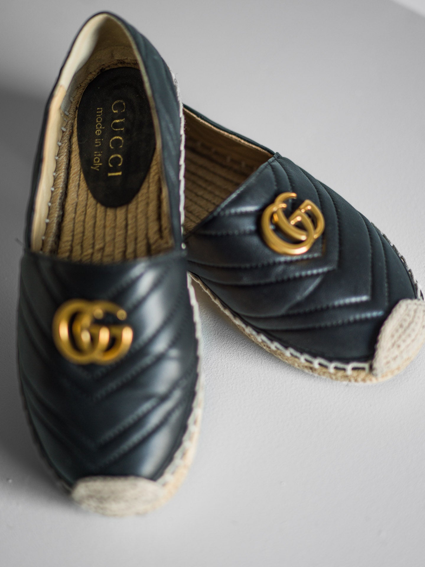 Gucci Nappa Matelasse GG Marmont Espadrilles