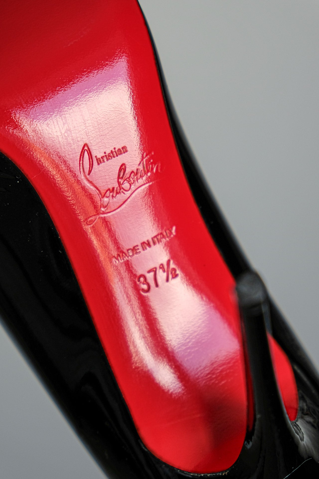 Christian Louboutin Svart Lack Så Kate Pumps