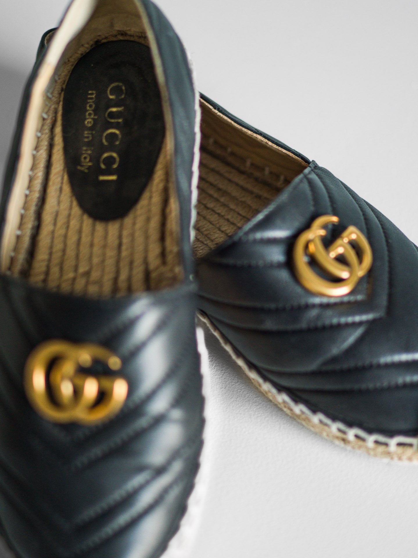 Gucci Nappa Matelasse GG Marmont Espadrilles