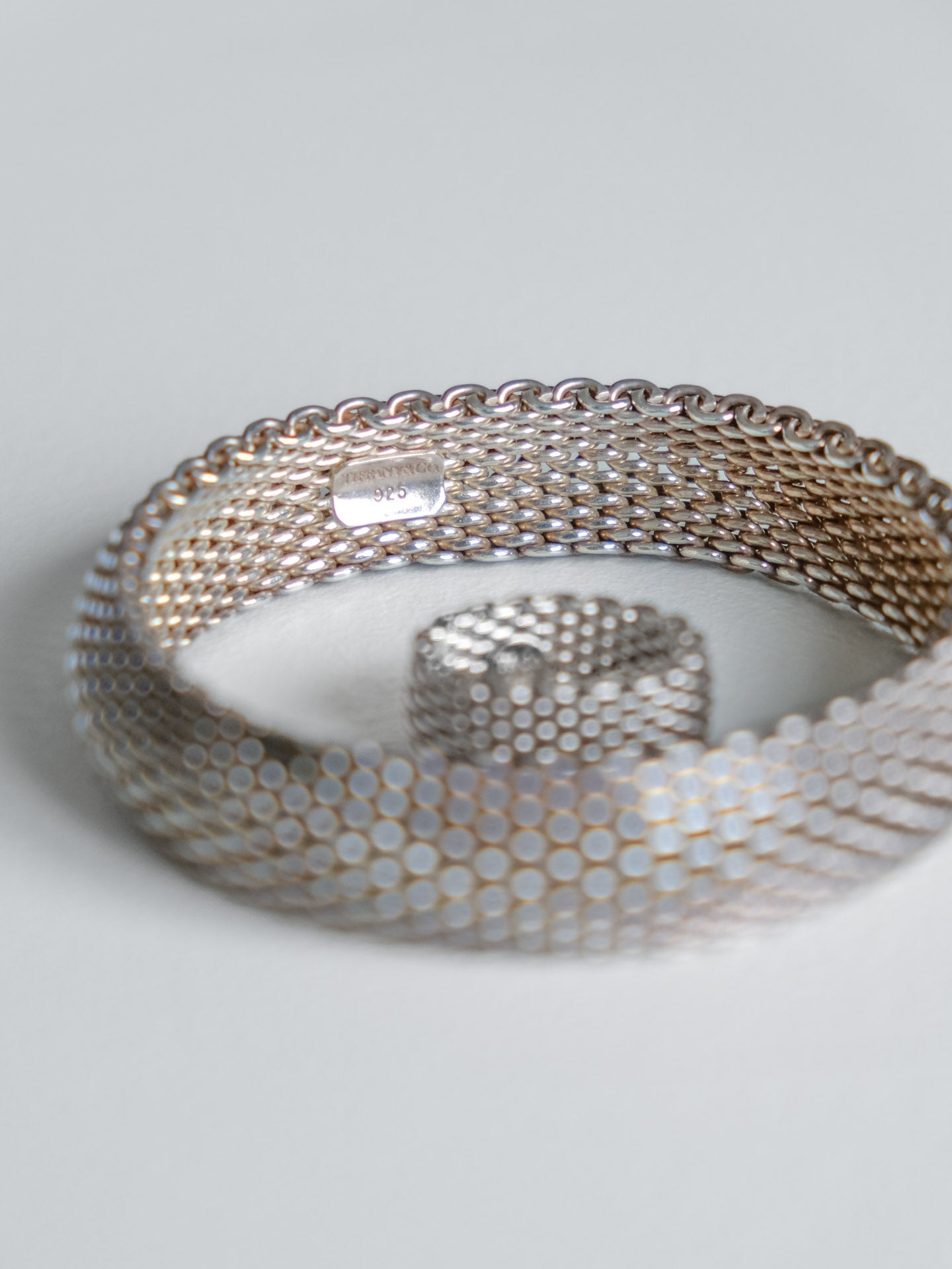 Tiffany & Co. Somerset Mesh Armband & Ring set