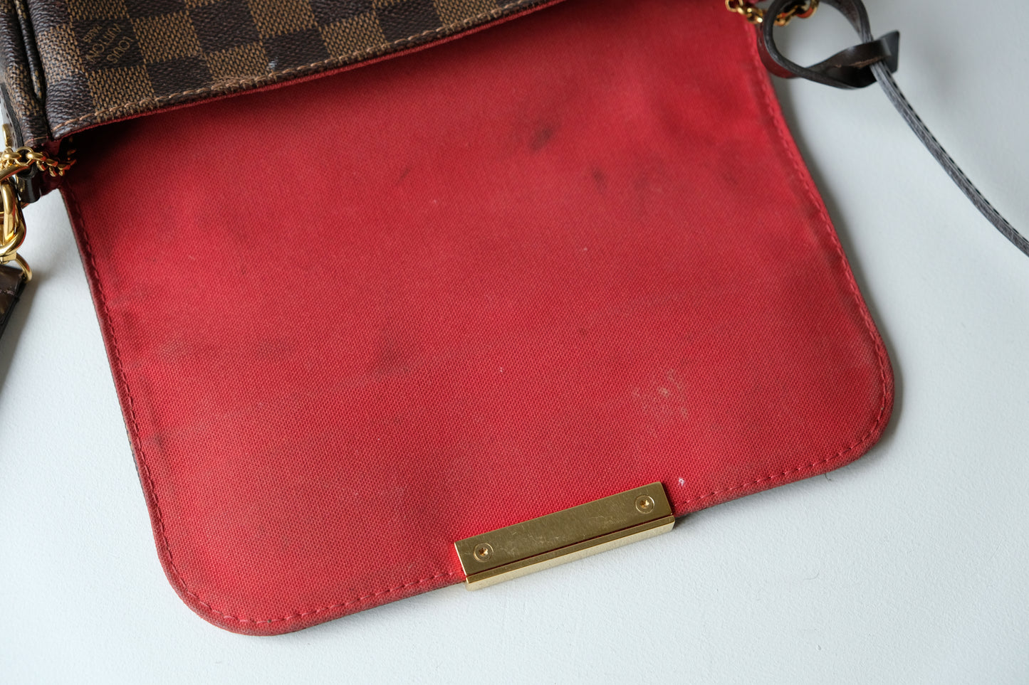 Louis Vuitton Damier Favorit MM Brun