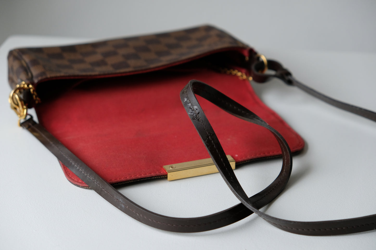 Louis Vuitton Damier Favorit MM Brun