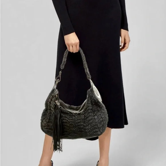 VERSACE Hobo Style Shoulder Bag